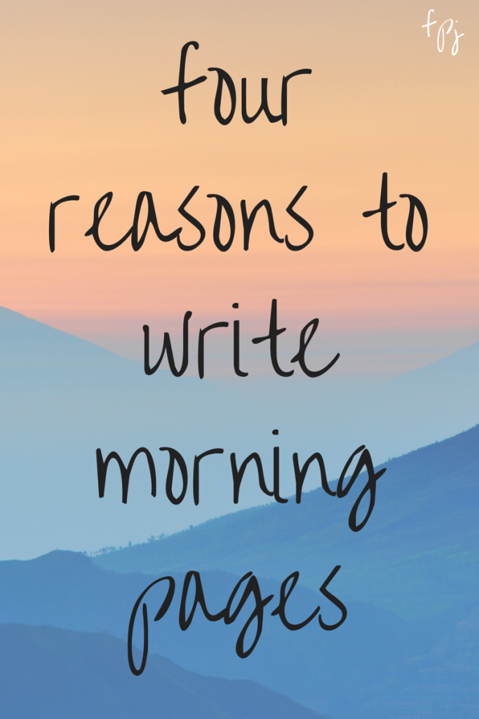 morning pages – fine print journaling